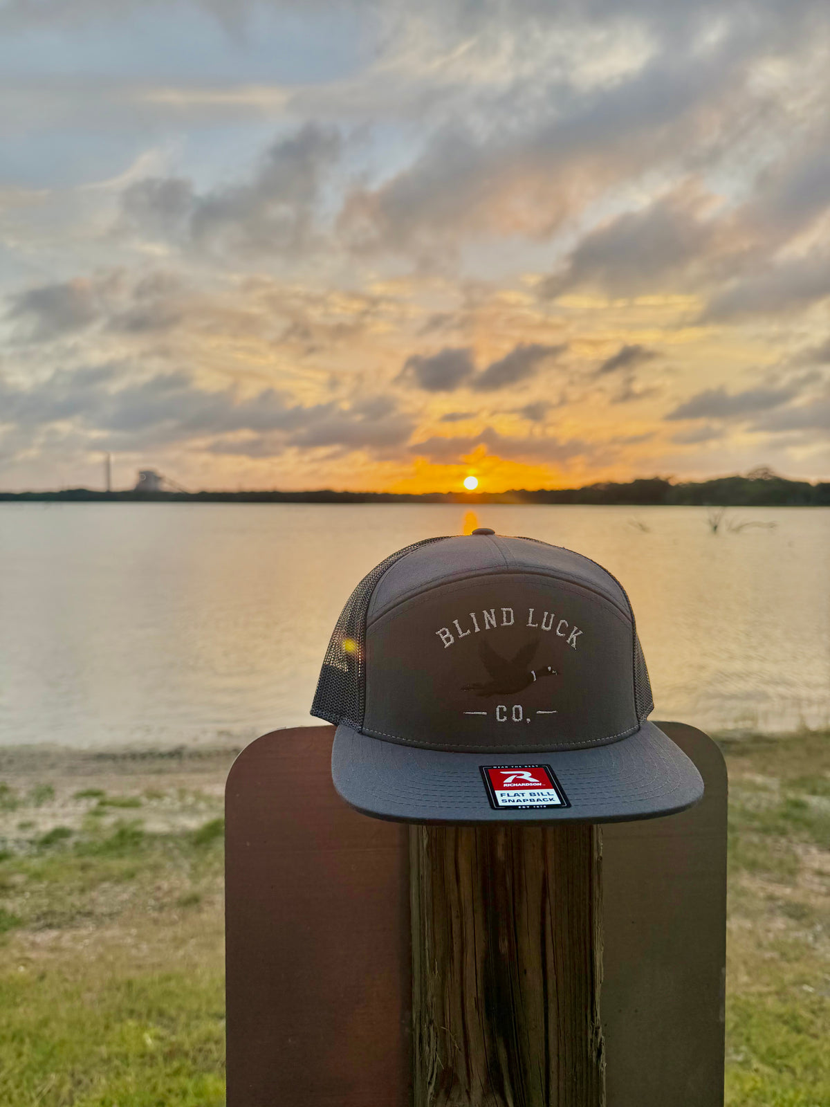 Blind Luck Co Duck Hat Gray