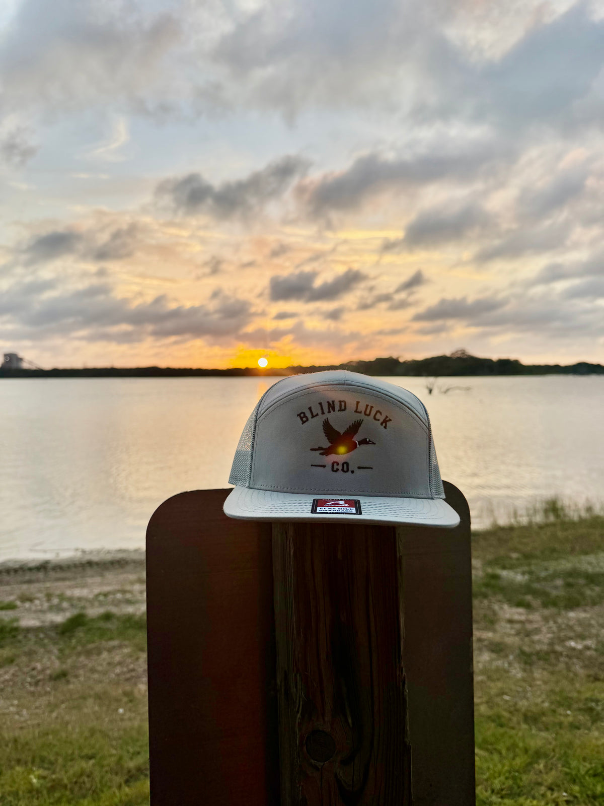 Blind Luck Co Duck Hat Light Gray