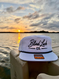 Blind Luck Co Cursive Rope Hat White